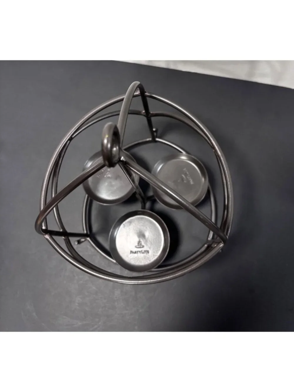 Partylite Shadow Tealight Candle Holder 3-Cup Tabletop Decorative Accent - Picture 4 of 6